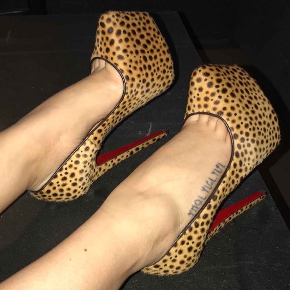 Christian Louboutin DAFFODILE 160 PONY JUNGLE